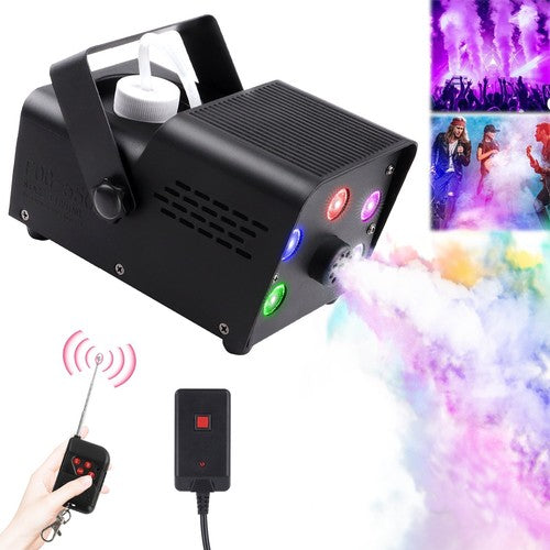 Fog Machine Smoke 550W 5 three-in-one RGB Light Beads Smoke Machine with Remote Control for Party Stage