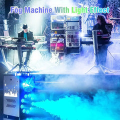 Fog Machine 700W with 9 LED Lights Disco Ball Lights,3500 CFM Huge Fog