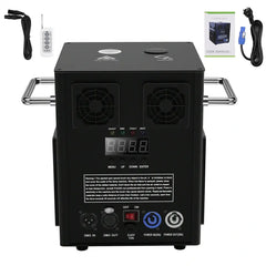 （Black）Cold Spark Machine Stage Equipment Special Effect Machine with Wireless Remote Control Smart DMX Control