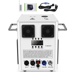 (White)Cold Spark Machine Stage Equipment Special Effect Machine with Wireless Remote Control Smart DMX Control