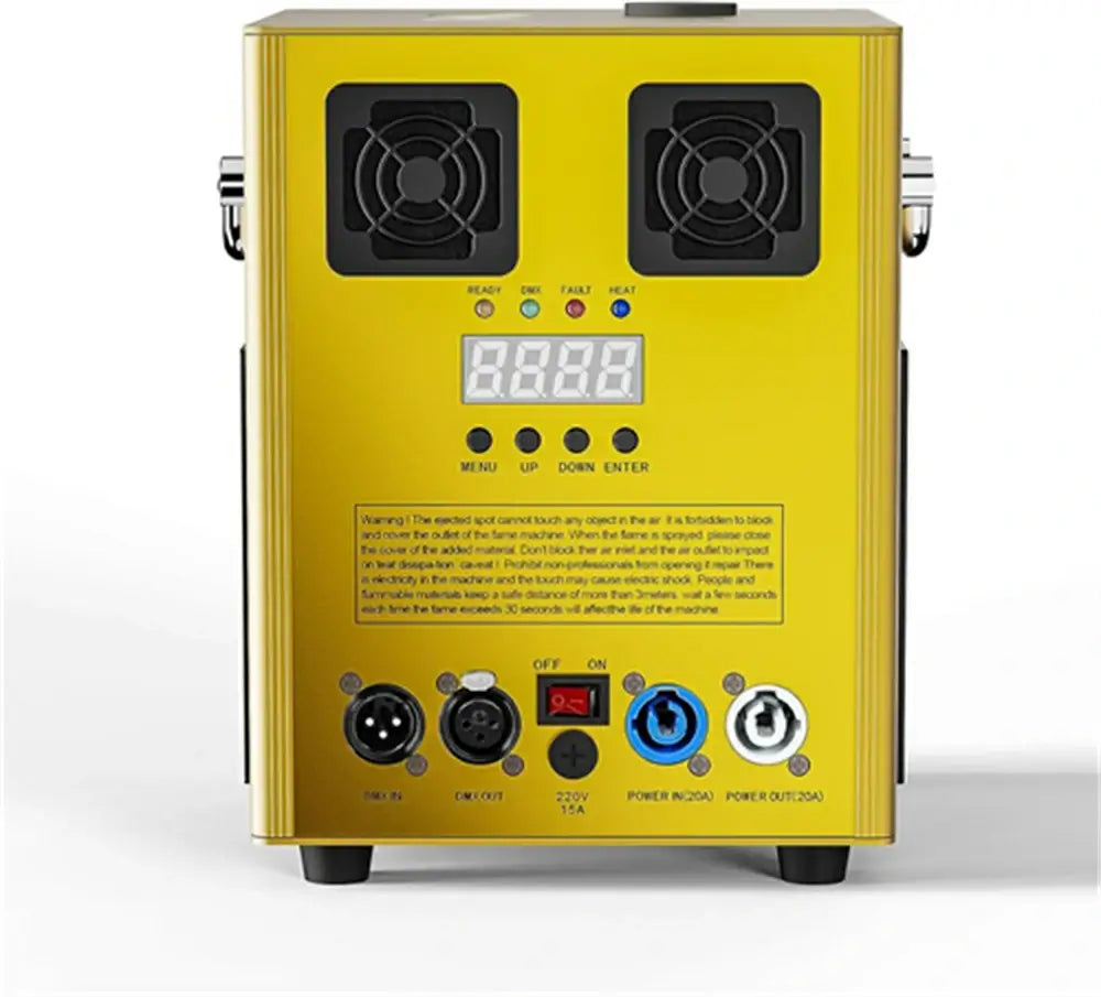 (Gold)Cold Spark Machine Stage Equipment Special Effect Machine with Wireless Remote Control Smart DMX Control