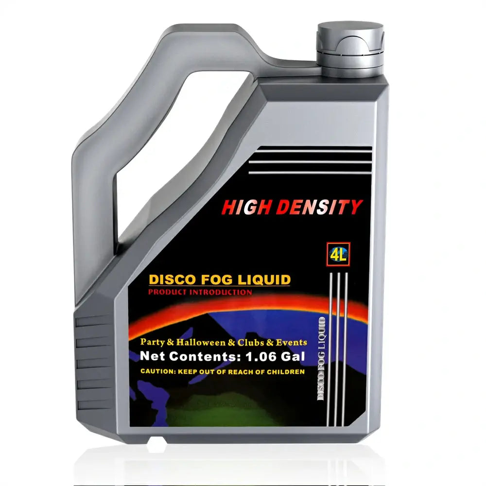 Smoke Machine Smoke Oil High Density Fog Juice - Long Lasting High Output Odorless Water Based Fog Machine Fluid 4L