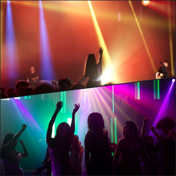 Wondnuga Mini Moving Head Stage Light RGBW LED(4 in 1)15W Import Beads 11/13CH DMX512 Sound-activated