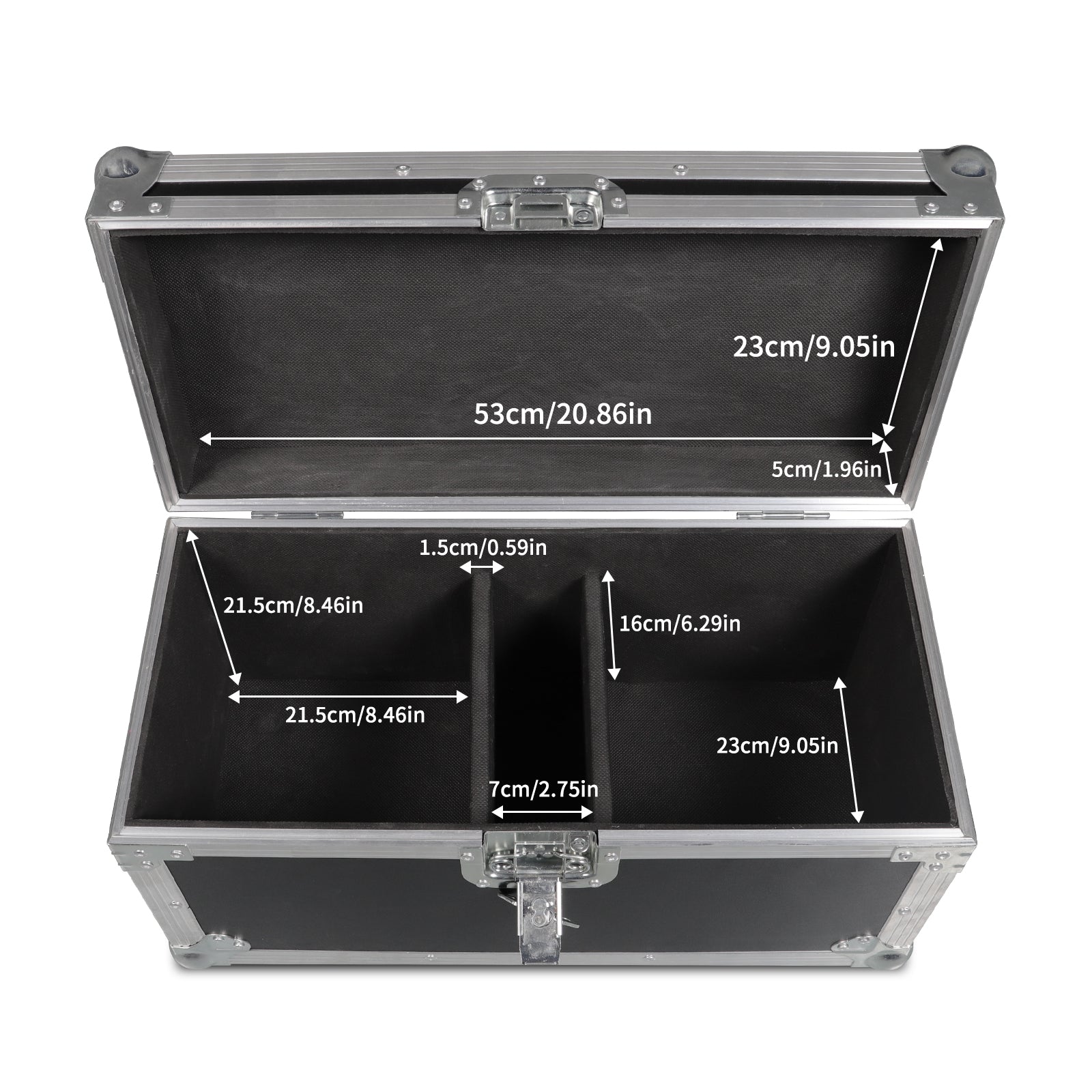 2Pack 700W Cold Spark Machine with Flight Case - DMX512 Stage Effect Machine for Wedding DJ Disco (Black)