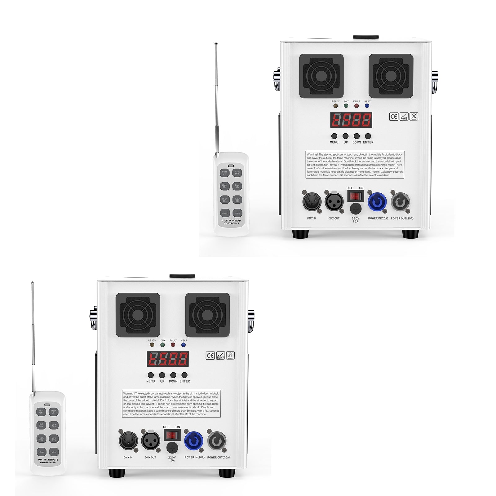 2Pack 700W Cold Spark Firework Machine 3-16ft Stage Equipment Special Effect Machine with Remote Control for Wedding Disco Party Musical Show