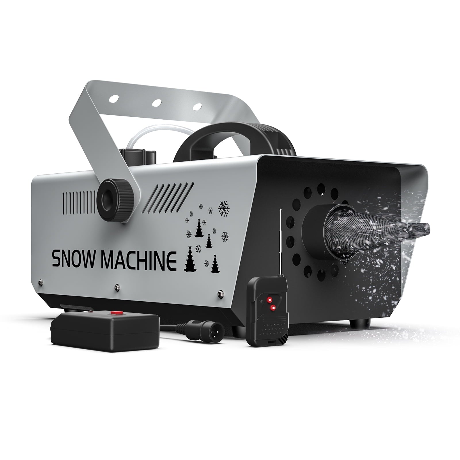 Snow Machine, 1500W 1L Stage Party Snowflake Machine with Wireless Remote & Wired Control for Christmas Wedding Party