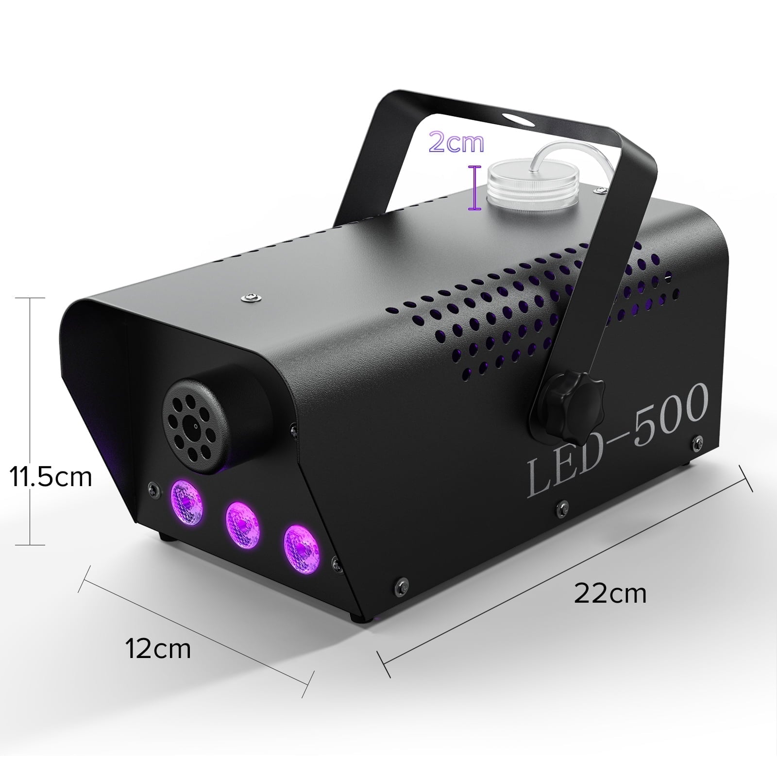 Easter Fog Machine 500W RGB LED Smoke Machine Stage Lighting Effect with Remote Control for Halloween Wedding DJ Show Concert Bar Party