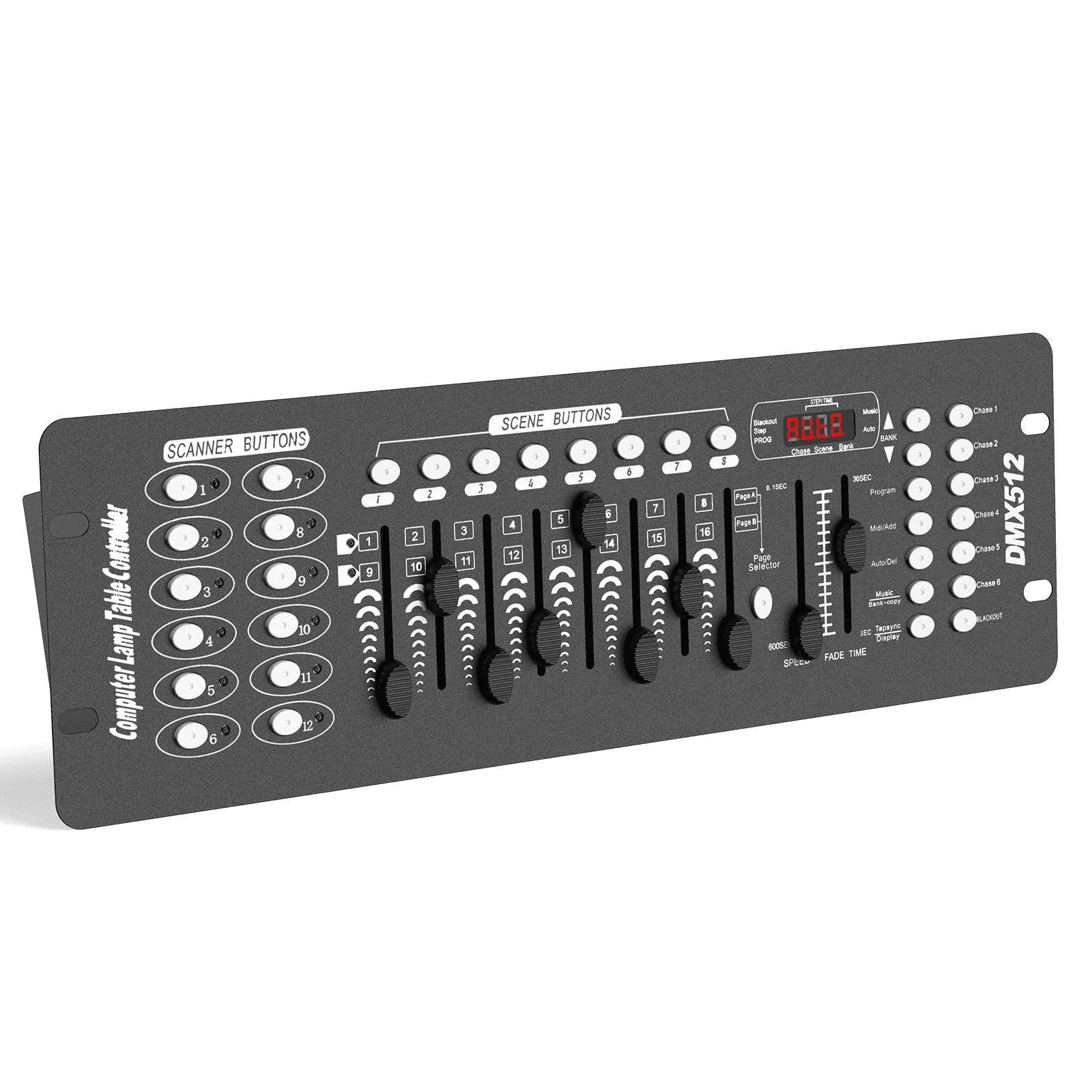 DMX Controller 192 Channel for DJ Lights and Moving Head Stage Lights, Black