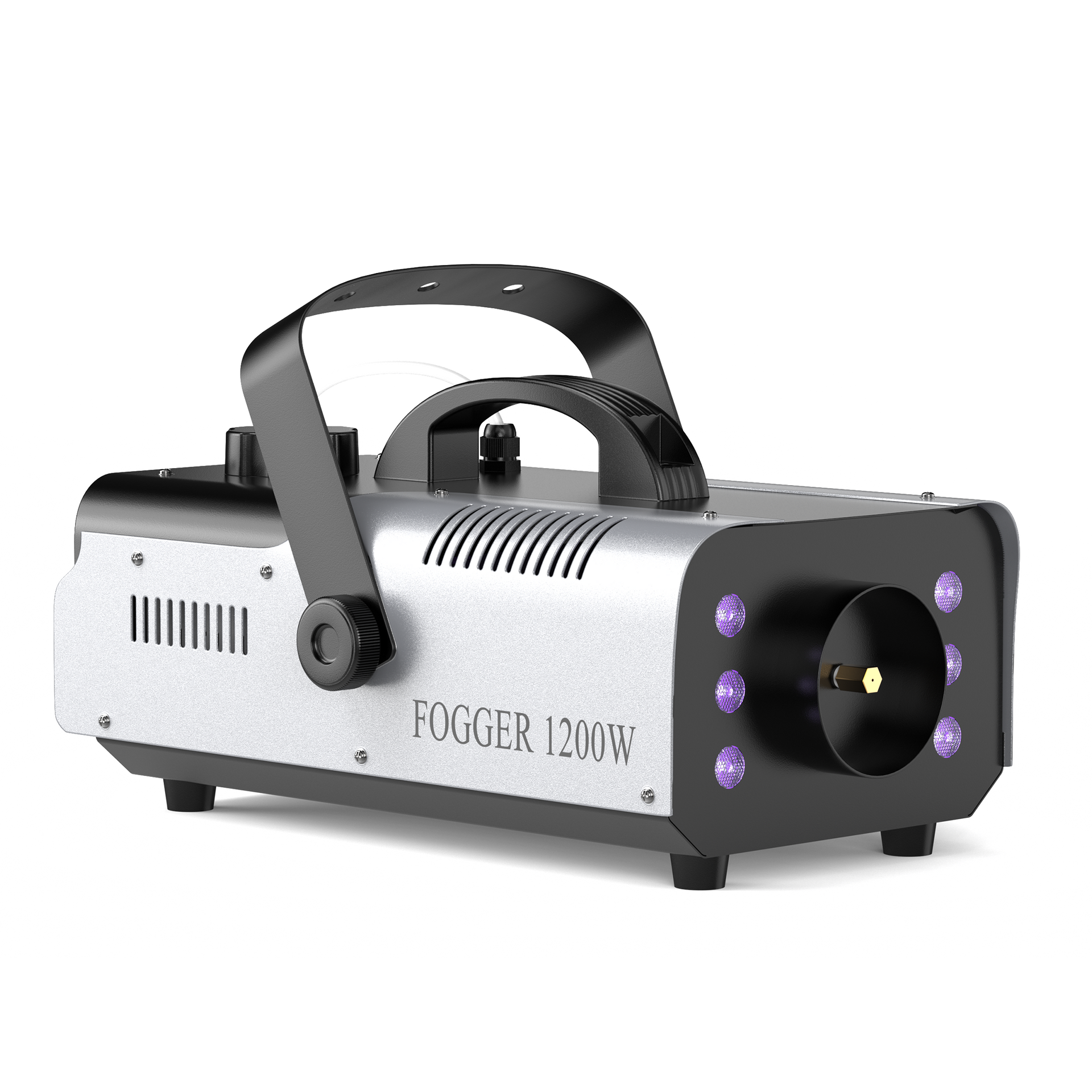 1200W Fog Machine with RGB LED Lights & Remote - Haze Smoke Generator