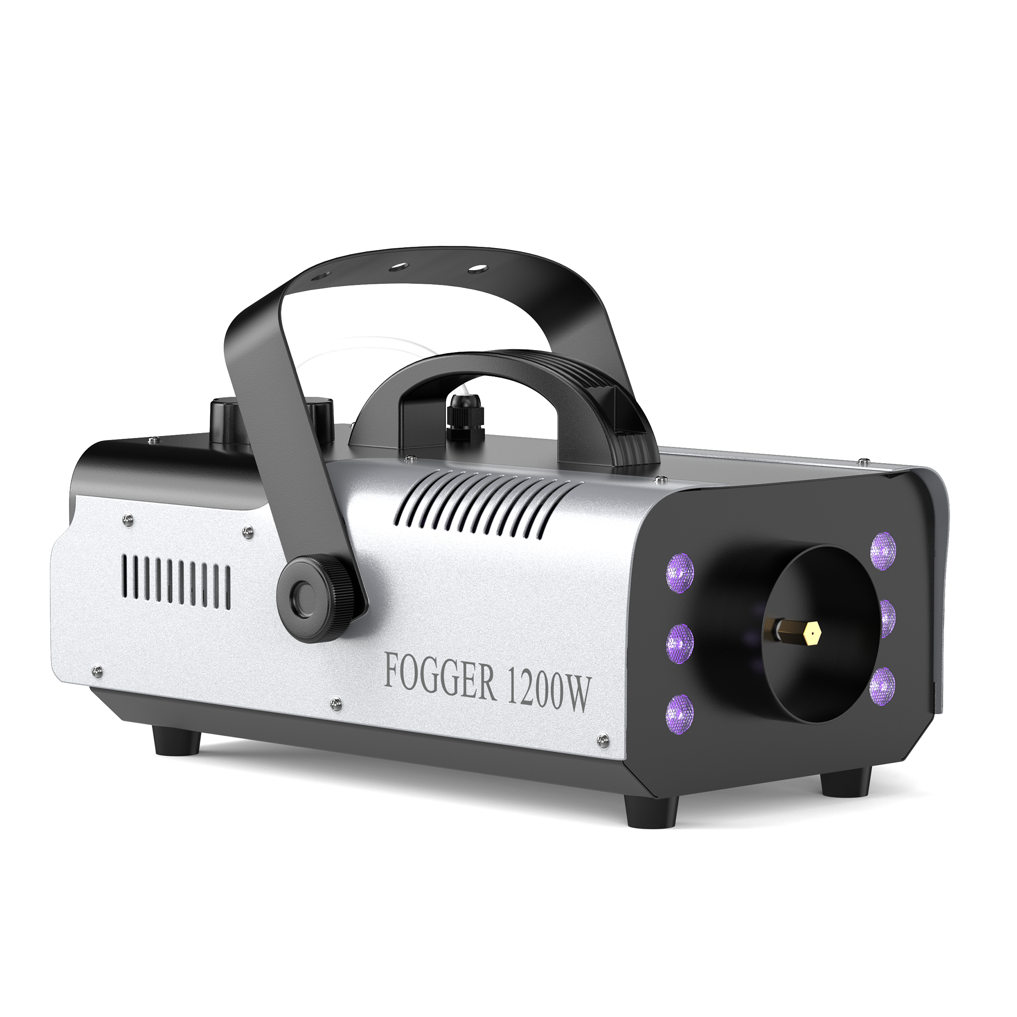 1200W Fog Machine with RGB LED Lights & Remote - Haze Smoke Generator for Halloween, Party, Stage, DJ, Club
