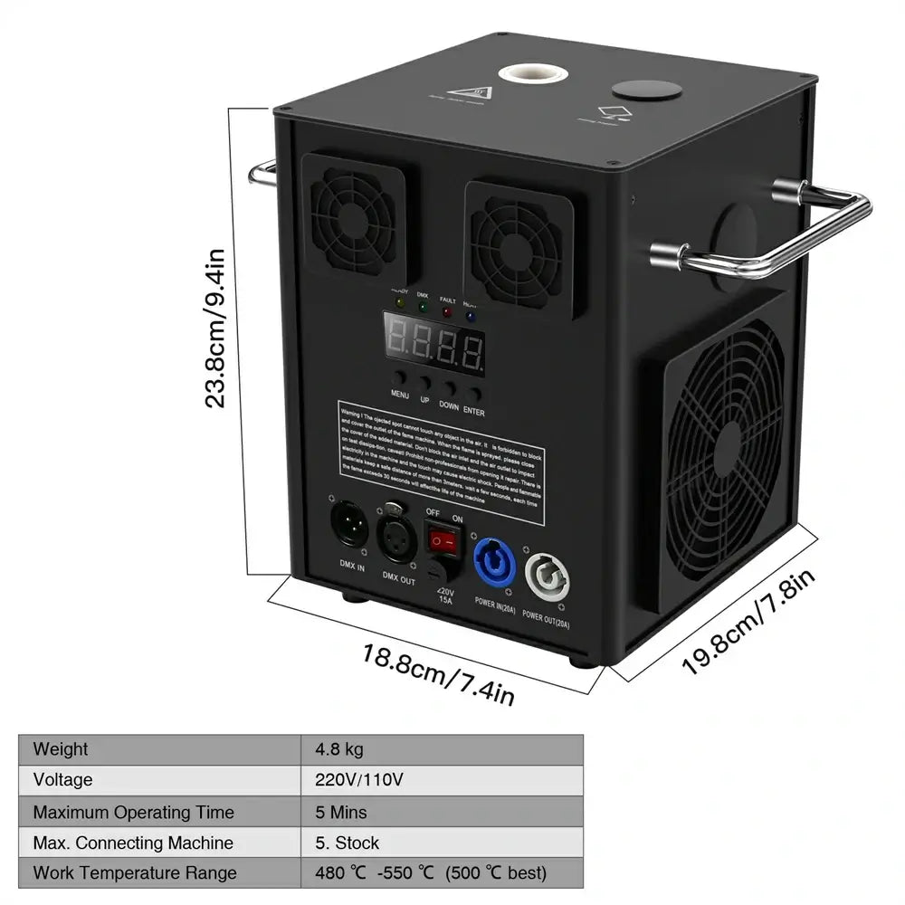 Cold Spark Machine Stage Equipment with Wireless Remote DMX Control ...