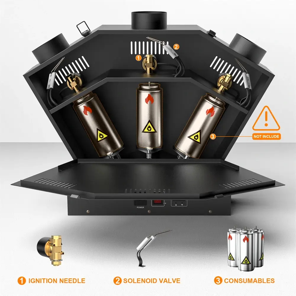 HOLDLAMP ZQ30008 FLAME MACHINE