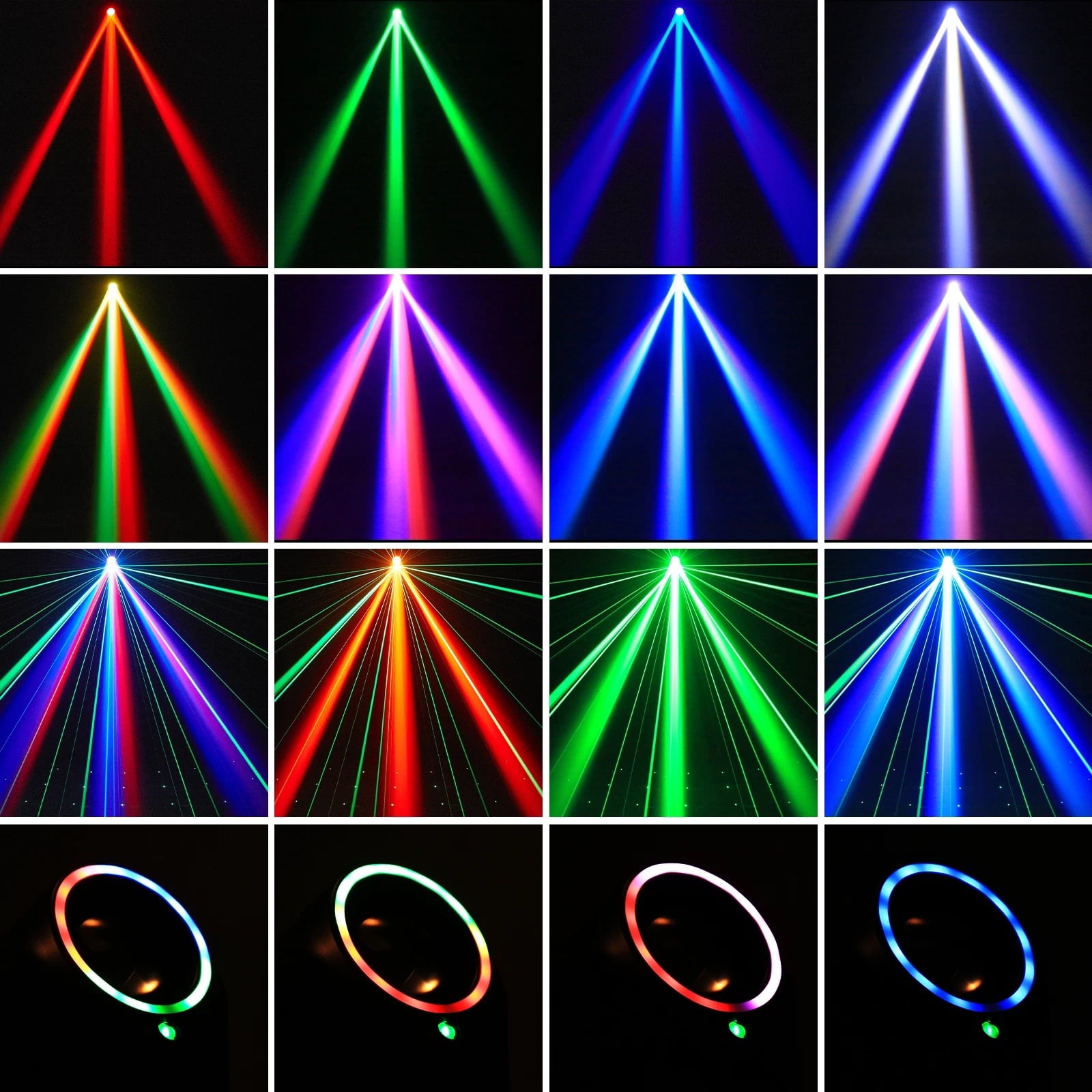 Mini Moving Head Stage Lighting with RGBW LED String DMX 512 Beam DJ Light for Disco Club Party