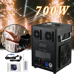 4Pack Cold Spark Machine DMX Firework Machine 3-16ft Adjustable Stage Special Effect Machine for Wedding Party DJ Disco,Black