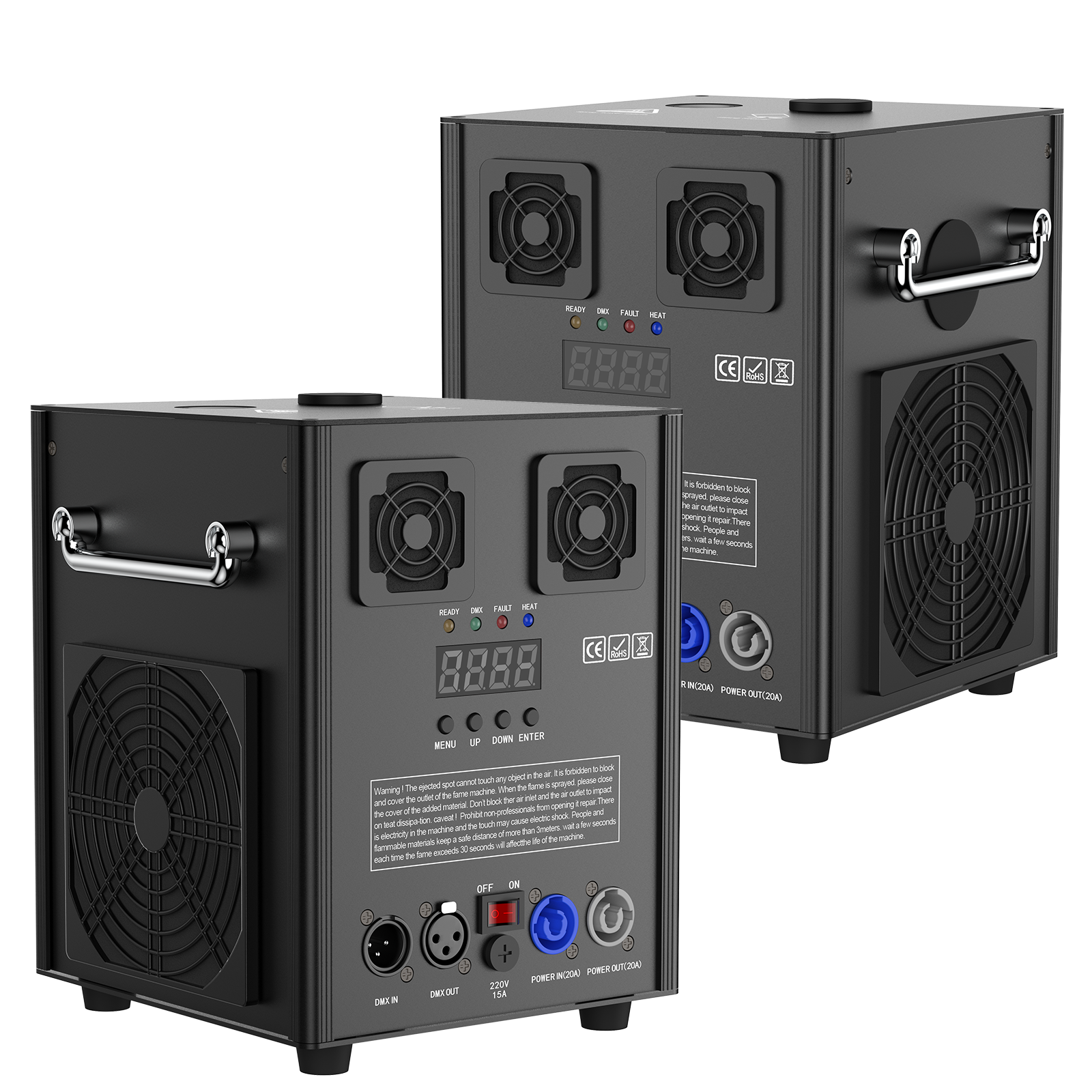 2 PCS 700W Cold Spark Machine DMX512 Firework Machine 3-16ft Adjustable for Wedding Stage Party DJ Disco,Black