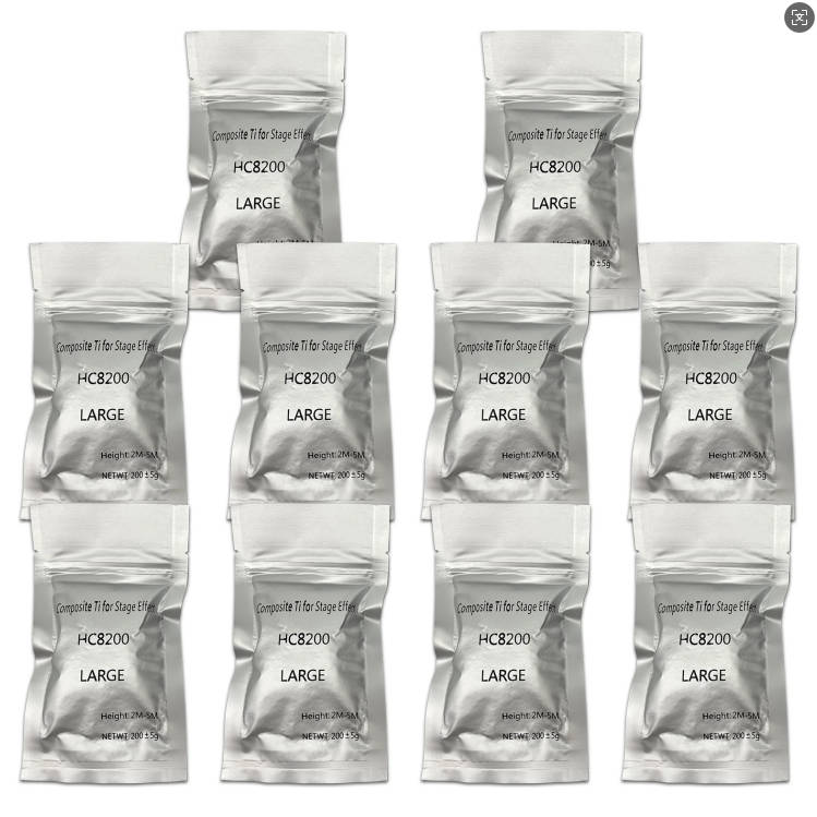 10Pack Cold Spark Machine Powder 2-5M Stage Effect for Wedding Party Show,200g/bag